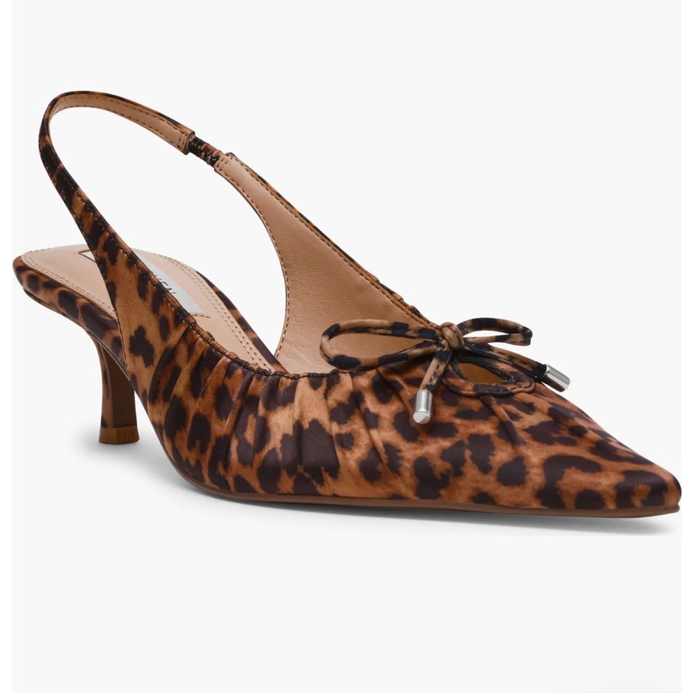Steven By Steve Madden Leopard Slingback Kitten Heels size 8